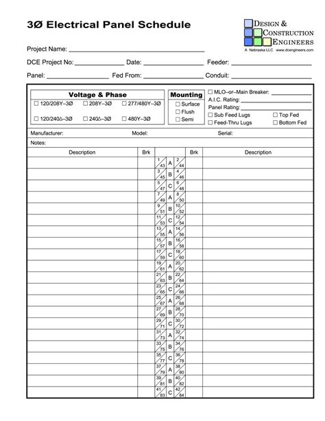 electrical box inside sheet for label template|electrical panel template word.